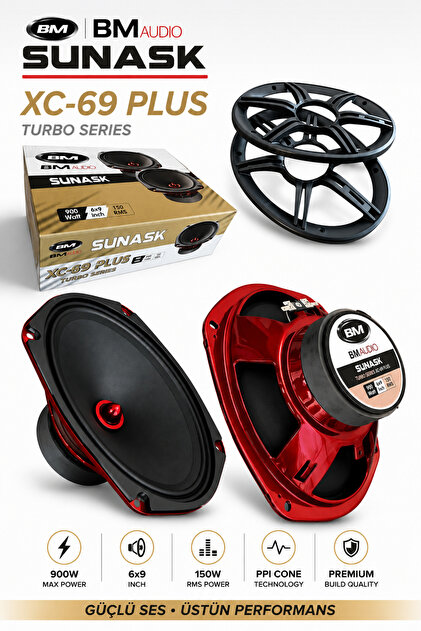 Boschmann 900 Watt 150 Watt Rms Tweeter'lı Oval Hoparlör - Fiyatı