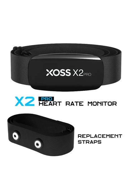 XOSS X2 Pro group XOSS X2 Pro Heart Rate Monitor Sensor Rechargeable Battery Charger Stores Of Data