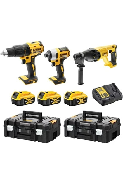 Dewalt DCK369M3T 18V XR Kömürsüz 3 Parça Kit 3x4.0Ah - Fiyatı
