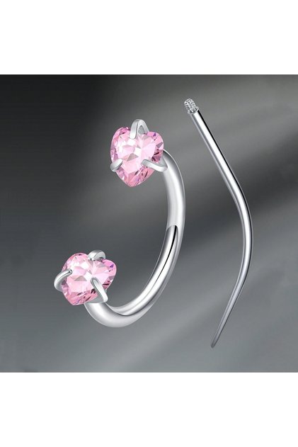 C-shaped and spiral body 18G 1.0x8mm Nose Rings & Studs G Septum Rings Piercing Stainless Steel Nose