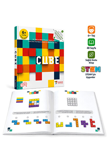 TÜZDER Yayınları CUBE 6+ Yaş | IQ Dikkat Ve Yetenek Geliştiren