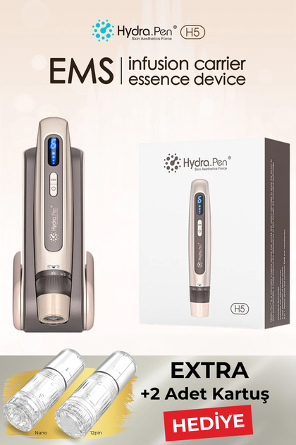 Hydra Pen H5 Kablosuz Dermapen Cihazı Yüz İz,Leke Kırışıklık Giderme Mezoterapi Cihazı Hydra Pen H5 Cilt Bakım Cihazı