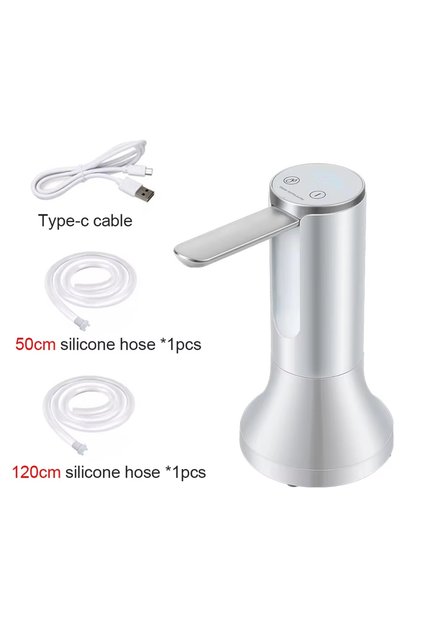 WHITE Electric Water Gallon Bottle Pump Automatic Water Dispenser Pump 19 Liters Foldable Desktop Wa