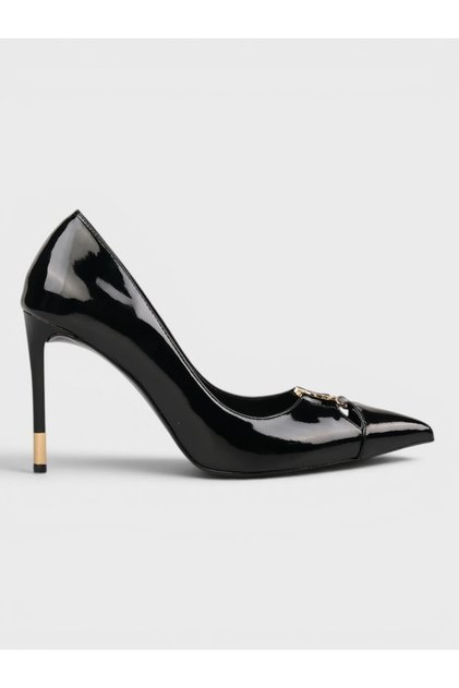 Women's summer 11cm closed heel shoe - 574 90105 - black patent leather