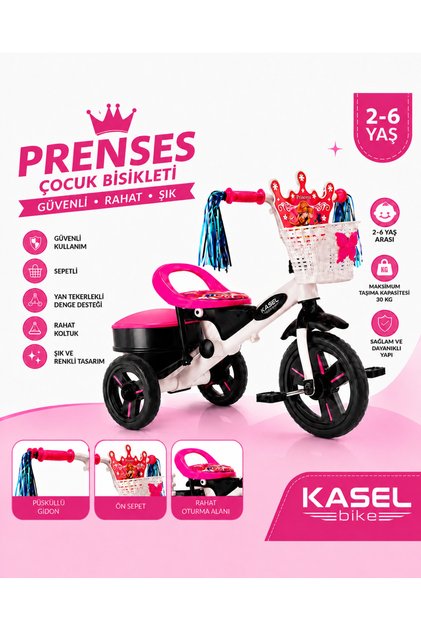 3 tekerlekli çocuk bisklet 2 yaş- 6 yaş