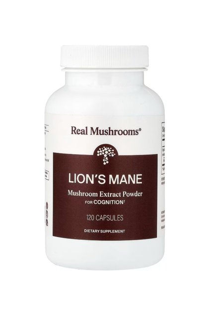 Herbal, Lions Mane Mushroom Cognition (120 Capsules) Brain Supplement, Brain Vitamins, Focus