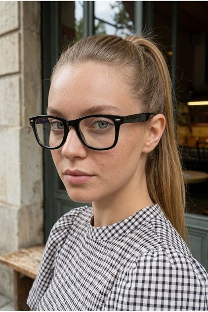 Voyaguer Wayfarer Unisex Cross Cut Black Framed Blue Block Blue Light Filter Screen Glasses