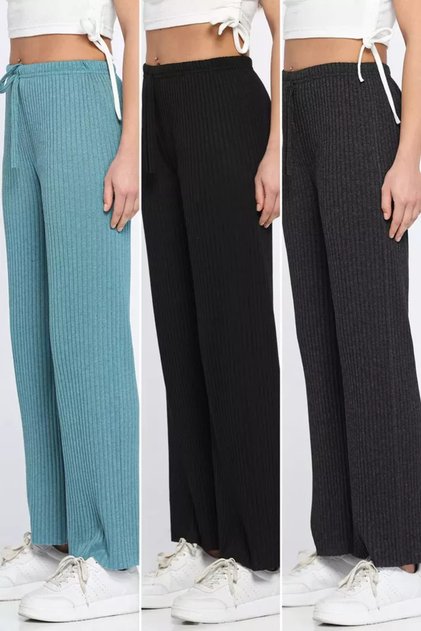 Fitiili Wide Leg 3-Piece Trousers
