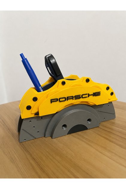 3D Printing Brake Caliper Design Desktop Organizer Pen Holder Phone Holder
