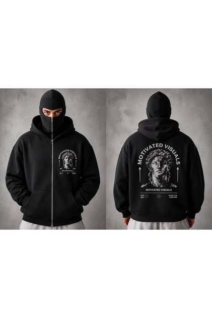 Style Vers Balaclava Full Zip Hooded Mask Hooded
