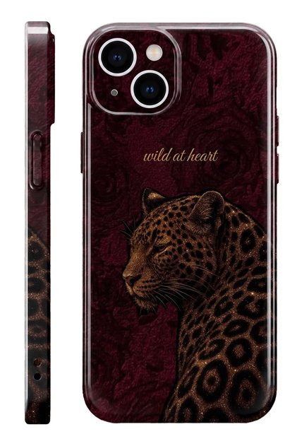 iPhone 15 Plus Wild of Heart Protect Slim Glossy Full Covering Print Camera Protected Phone Case