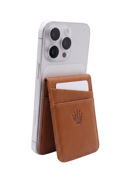 Magnetic Adhesive Card Holder with Clipstand and 4 Compartments