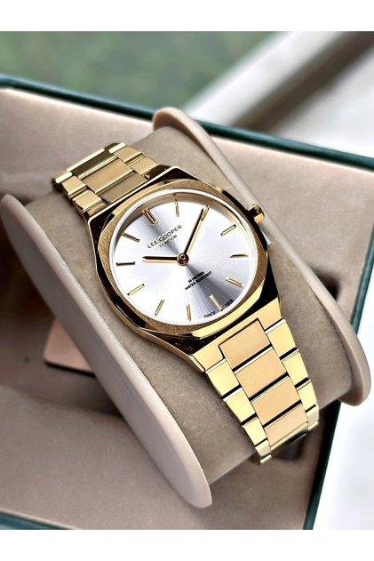 Special Design Gold Color 3 Atm Slim Case Steel Band Women's Wristwatch 8276Lc
