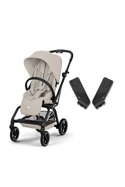 Eezy S Twist+2 360° | Dune Grey + Ana Kucağı Adaptörü
