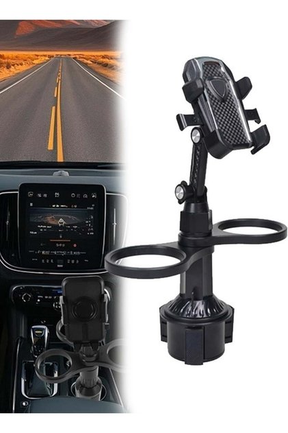 Car Cup Holder Tray, Height Adjustment And Angle Adjustment, Car Phone Holder Mount For All Phone