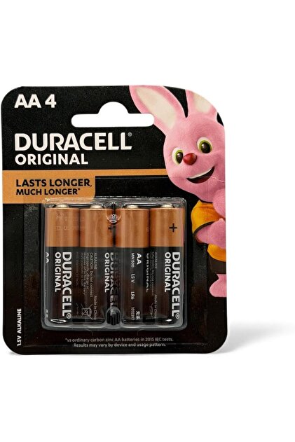 AA Alkaline Batteries 1.5V, LR6/MN15000, Long-Lasting, Pack of 4