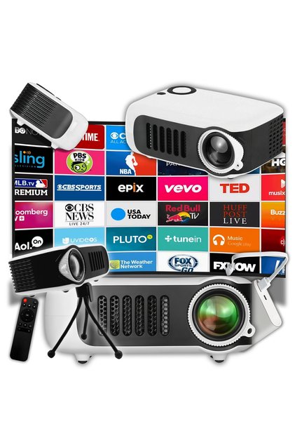 Videoproiector Portabil Smart Home Cinema, HDMI, USB, Trepied