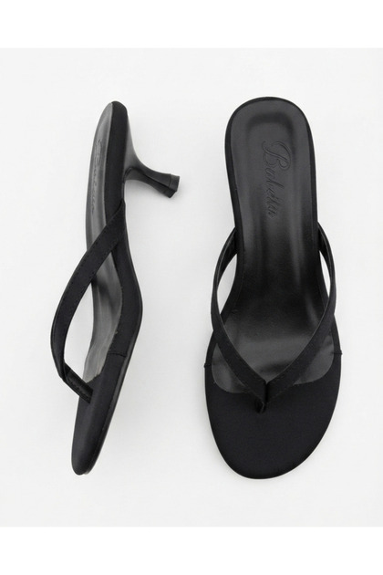 Women's Suede Look Flip-Flops, Stylish Summer Thin Heeled Slippers