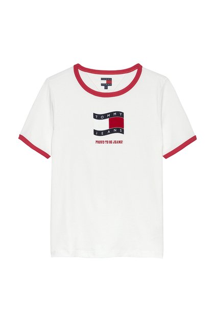 Pamuklu Logo Baskılı Regular Fit Bisiket Yaka T Shirt T SHİRT DW0DW22306 YBL