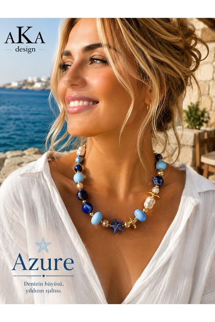 Yazlık kolye Model Azure
