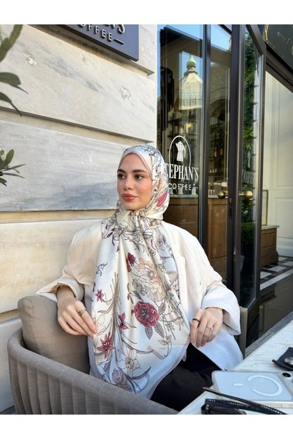Flora Luxe Vual Silk Shawl-Dry Rose