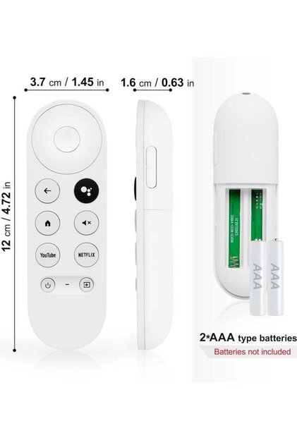 Replacement Voice Remote Control for Google Chromecast 4K - G9N9N / GA01409-US / GA01919-US / GA01920-US / GA01923-US