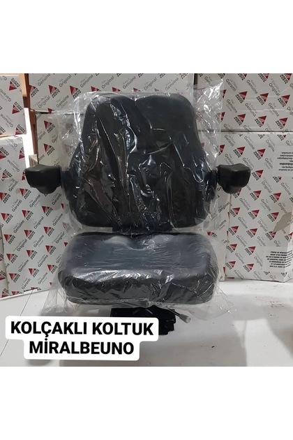 Massey Ferguson Traktör koltuğu koltuk hepsine oynar kolçaklı kızaklı deri minder sırttan ayarlı