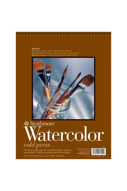 Artist Pads Watercolor Pad, Cold Press, 300 gsm, White, 23 X 30.5 cm, 12 Sheets
