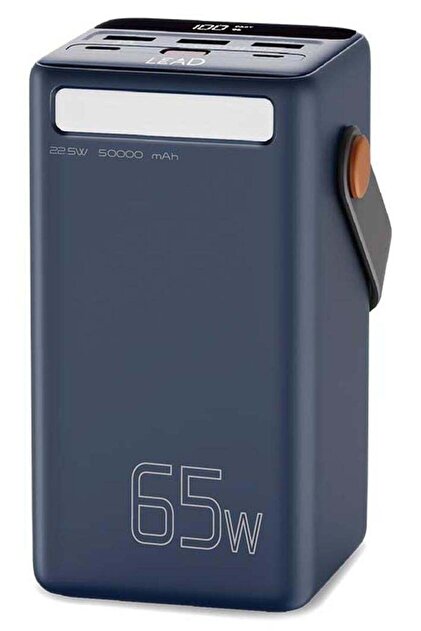 باور بانك، JP296-50000mAh، 65 واط، 2 منفذ Type-C، أزرق