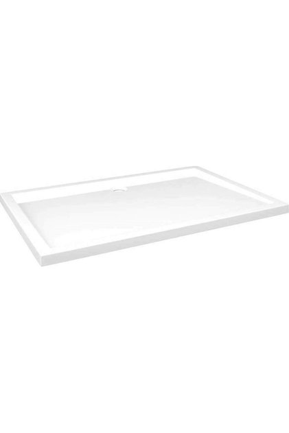 Cădiță de duș dreptunghiulară din acril 80 x 120 cm Albă