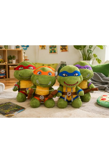 33 cm Ninja Turtles Plush Toy Set of 4 - 4 Different Characters Soft Children's Toy