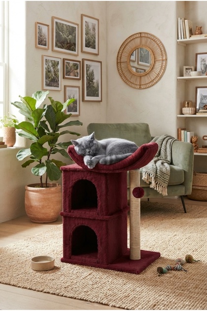 S4 Cat Scratching Tower Cat Nest Double Nest Bed Erasable Fabric Special Luxury Model