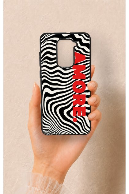 Redmi Note 9 Compatible Zebra Amore Patterned Silicone Case