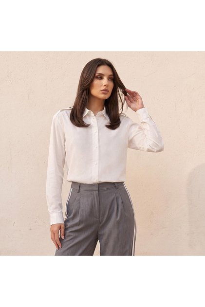 WOVEN SHIRT WITH EPAULETTAS