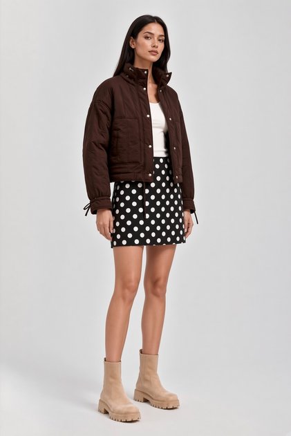 Women's Mini Skirt Women's High Waist Lined Stylish Short Skirt