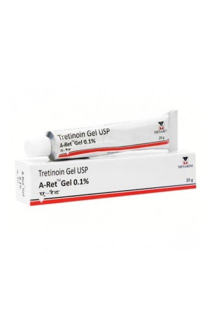 Gel A-ret 0.1% Tratament pentru acnee (coșuri, puncte negre, puncte albe), Reducerea porilor, Estomparea petelor pigmentare, Reducerea ridurilor fine, 20 g