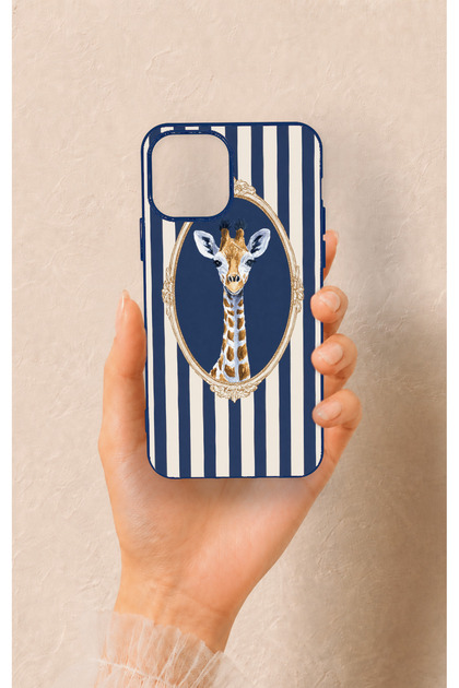 iPhone 12-12Pro Compatible Giraffe Patterned Silicone Case