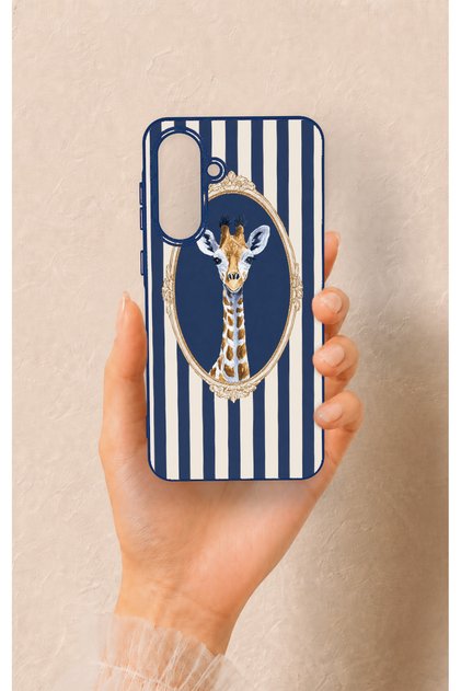 Samsung A56 Compatible Giraffe Patterned Silicone Case