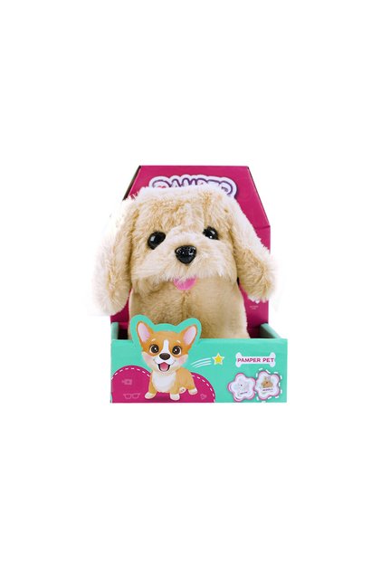 Kutulu Yürüyen Peluş Sevimli Köpekler Vanilya Karamel