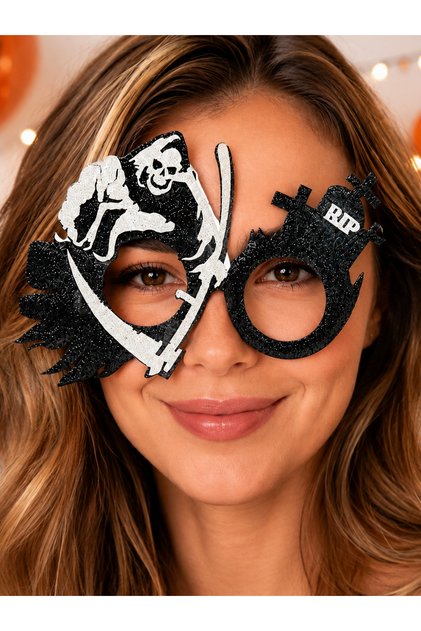 Halloween-Halloween Party Glasses with Skeleton Figures