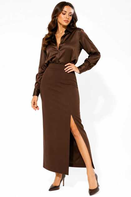 Above-The-Knee Slit Pencil Skirt with Drawstring Puerto Rican Fabric Long Maxi Pencil Skirt for Office and Special Occasions