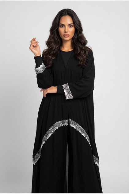 Abaya with Wrapped Sleeves