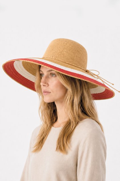 Hasır Şapka Straw Hat Yazlık Şapka Deri Etiketli