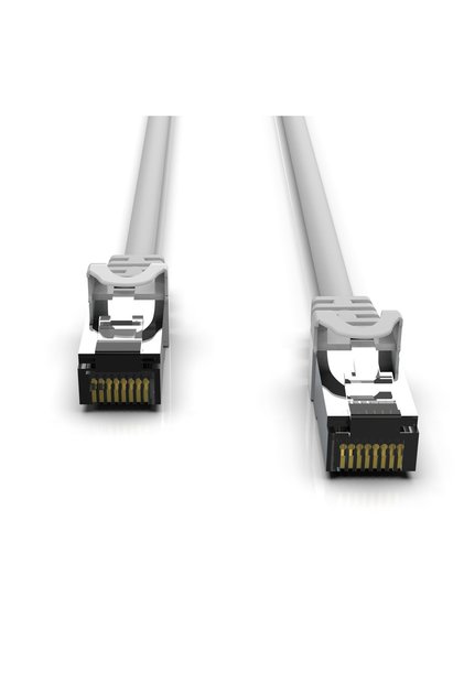 Icat7-15G Cat7 15 Meter S/Ftp 10 Gbps Ethernet Network Cable | 100% Copper, 28 Awg, Rj45 Gold Tip, Gray