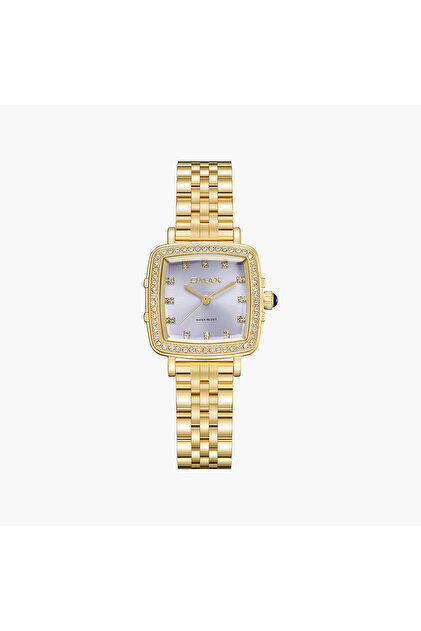 Women's Analog Square 25 MM Metal Clasp Watch | SQ-CS014GZ1S3