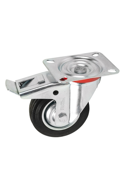 Roată pivotantă Detoolz, cauciuc 100x27mm CF G01