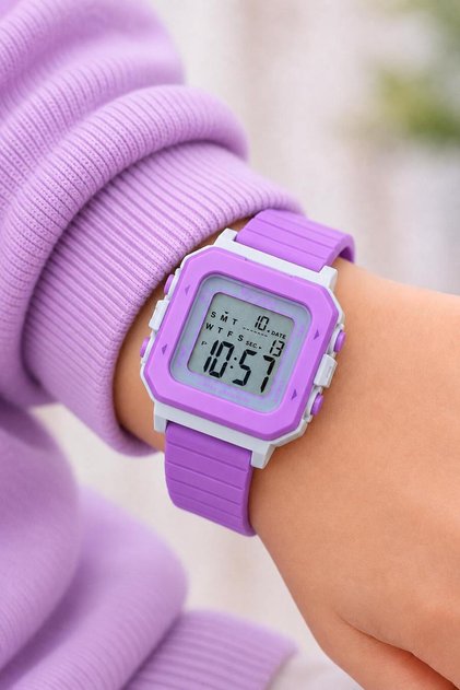 Digital 5 Atm Water Resistant Chronometer and Illuminated Two-Year Warranty Sports Wristwatch Vs.Blkt.1198