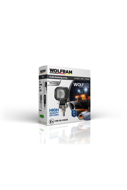 Wolf Serisi 32401 Çalışma Lambası Kare Mini 425 Lümen FLOOD - 32401