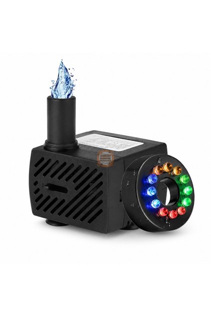 USB 12 LED Renkli Mini Akvaryum 3.5/9V 3W Dalgıç Su Pompası