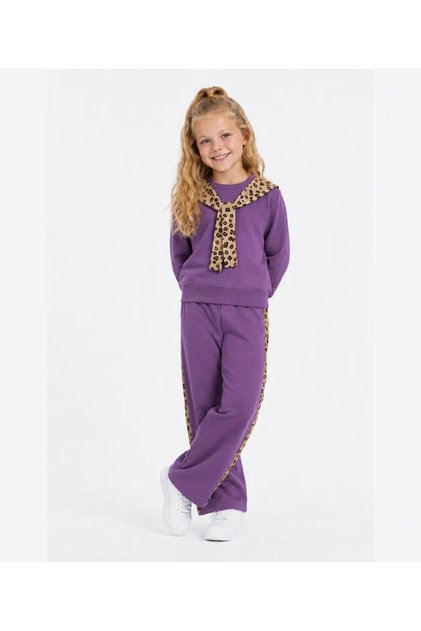 Leopard Scarf Girl's Set 32450